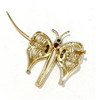 Spilla Sommer Gioielli Donna Pezzi unici in Oro giallo Opale 3.43 Ct BUTTERFLY ARTIGIANALE SOMMER - BUTTERFLY ARTIGIANALE SOMMER